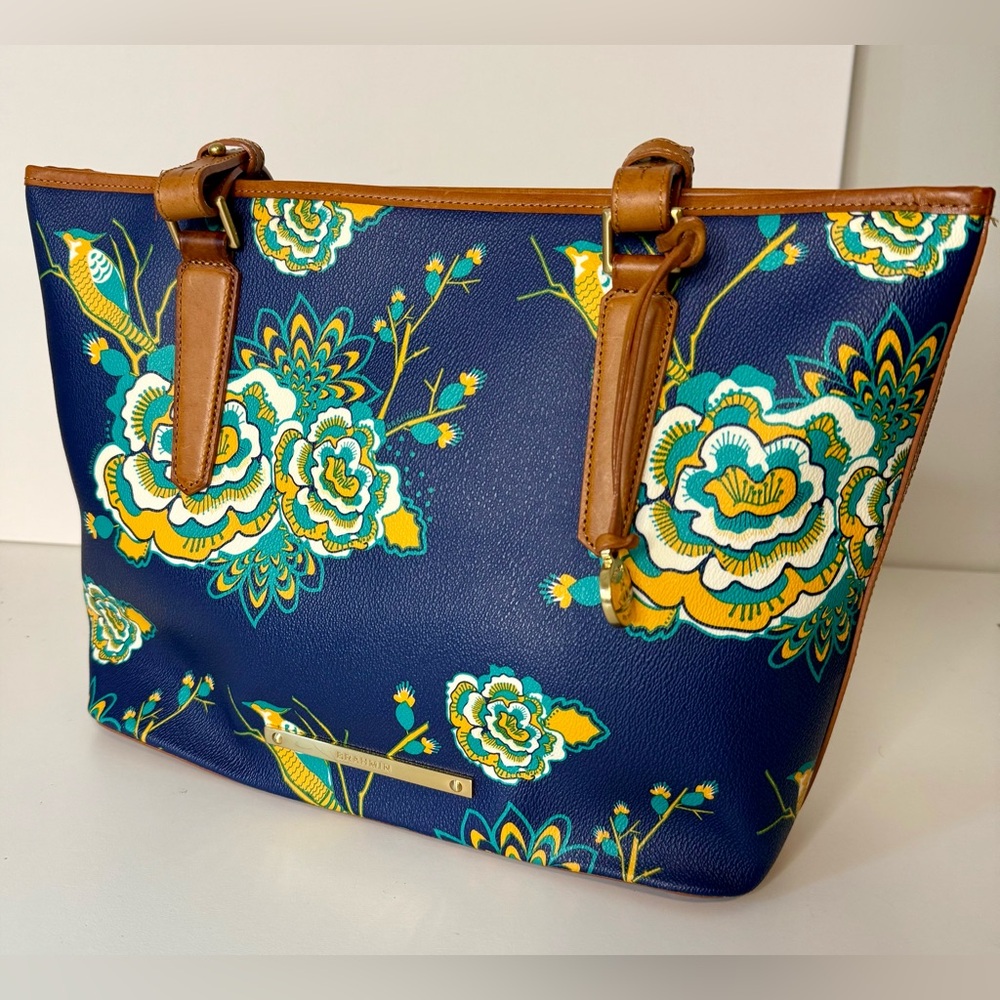 Brahmin Belize Tote— Real Leather with Top Zipper!